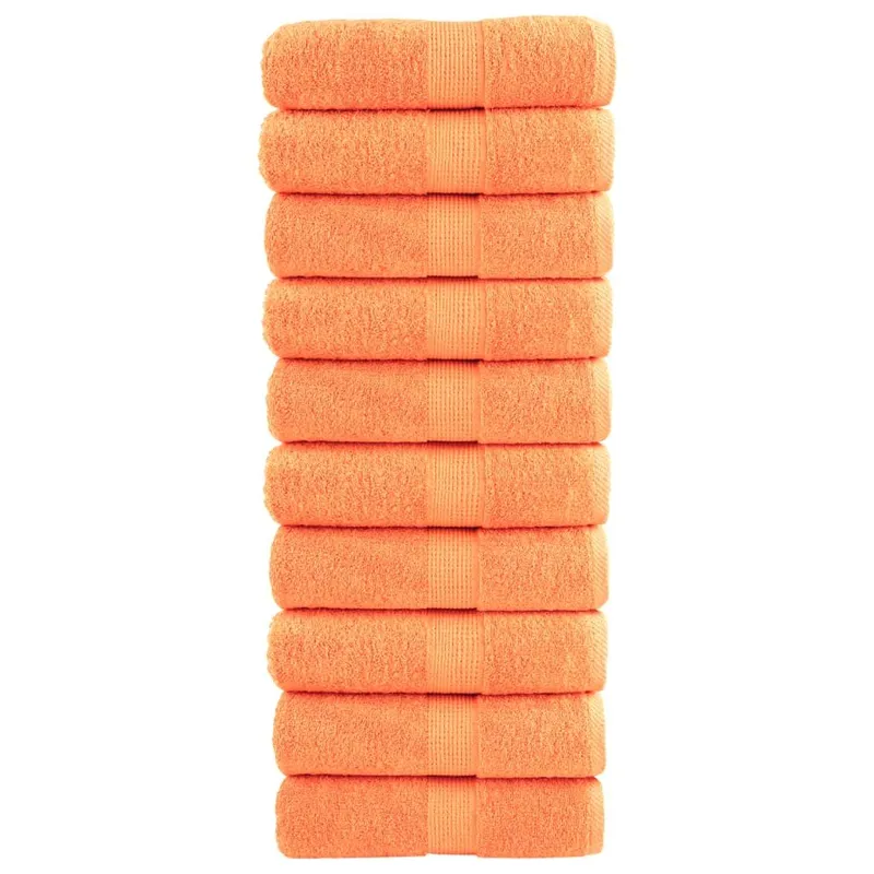 Premium-Gästetücher SOLUND 10 Stk. Orange 30x50 cm 600 g/m²