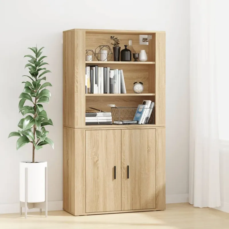 Highboard Sonoma-Eiche engineered wood