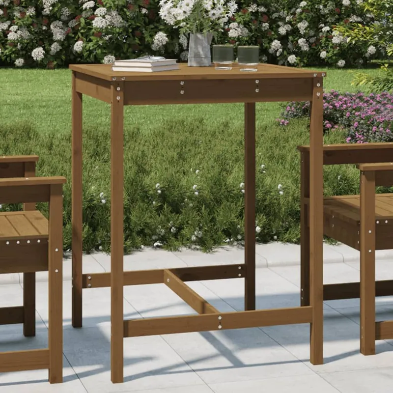 Gartentisch Honigbraun 82,5x82,5x110 cm legno massiccio pino