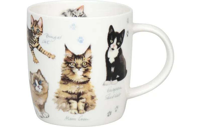 Könitz Universaltasse Natures Diversity – Katzen 400 ml, white
