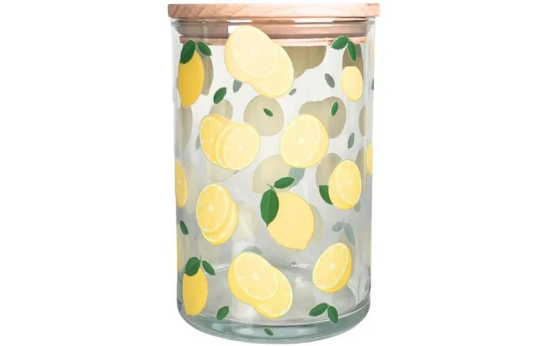 Wunderle Vorratsverre Zitronen 880 ml, avec Holzdeckel