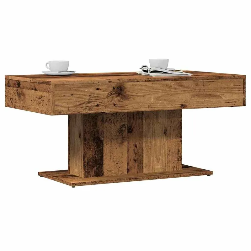 Couchtisch Altholz-Optik 96 x 50 x 45 cm derivato del legno