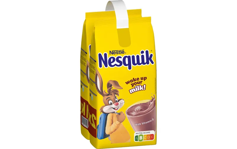 Nesquik Getränk Kakaopulver avec Vitaminen Refill-Beutel 2 x 1 kg
