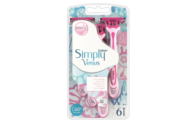 Gillette Venus Einwegrasierer Simply Venus 3 6 Stück