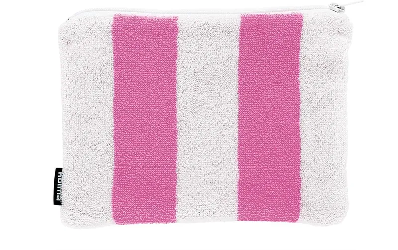 Kolma Necessaire Stripy 24 x 18.5 cm, Flamingo/bianco