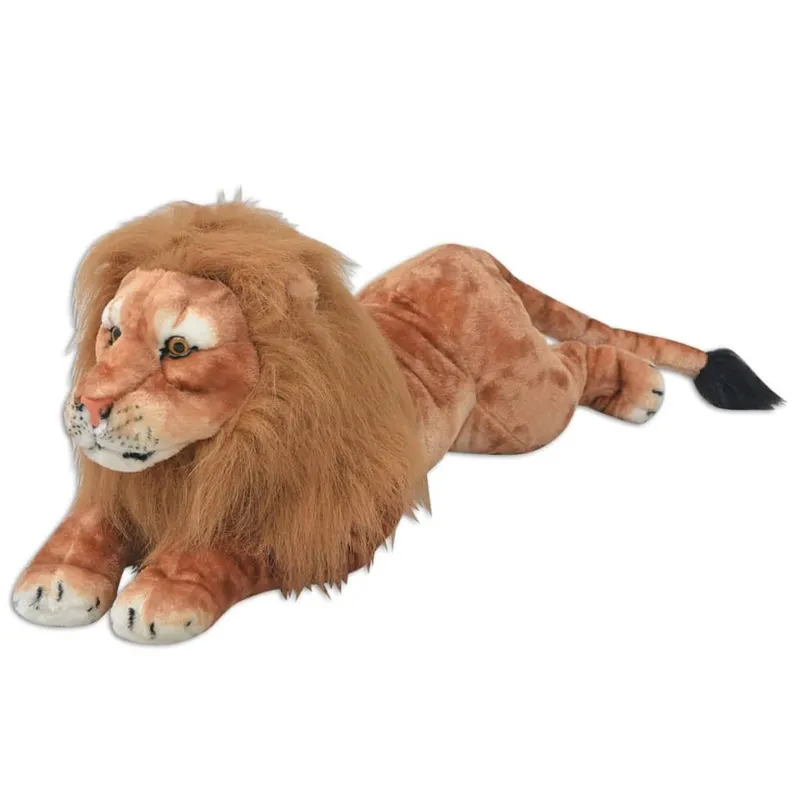 Löwe Kuscheltier Plüsch brown XXL