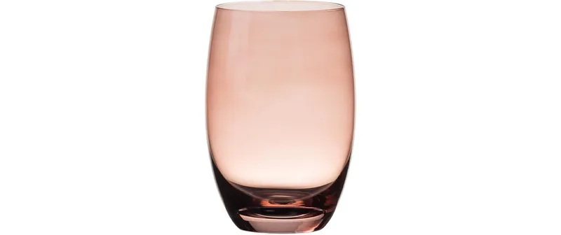 Lunasol Trinkglas Optima Color Tumbler 460 ml Barrel Burgund