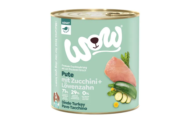 WOW Nassfutter Adult Truthahn, 800 g