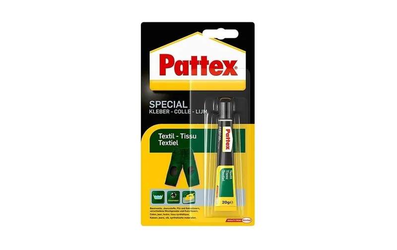Pattex Spezialkleber Textil 20 g, Transparent