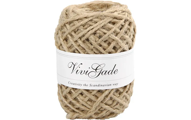 Creativ Company Kordel en Hanf 1 mm/2 mm x 30 m, beige