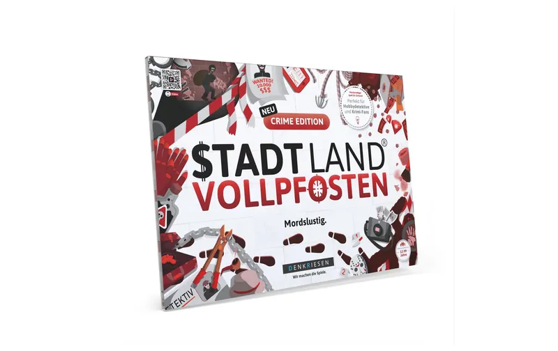 Denkriesen Stadt Land Vollpfosten A4 Block Crime Edition -DE