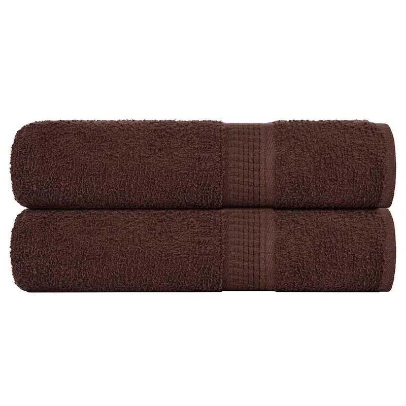 Essuie-mains FROGN 2 pcs marron 50x100 cm 360 g/m²