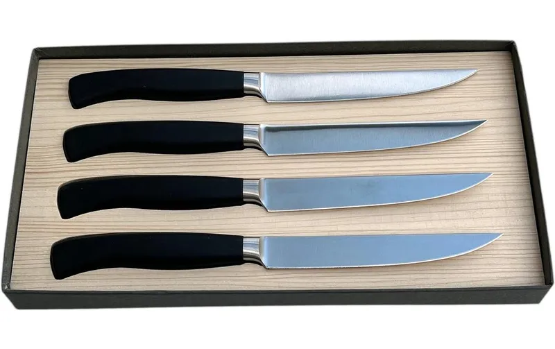 Wok Steakmesser-Set Silber