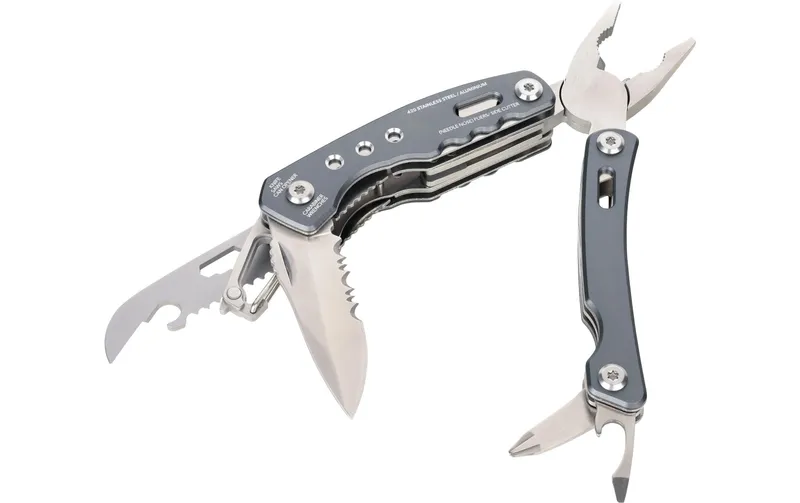 Troika Taschenmesser Rucksack Tool mit 15 Funktionen, grigio
