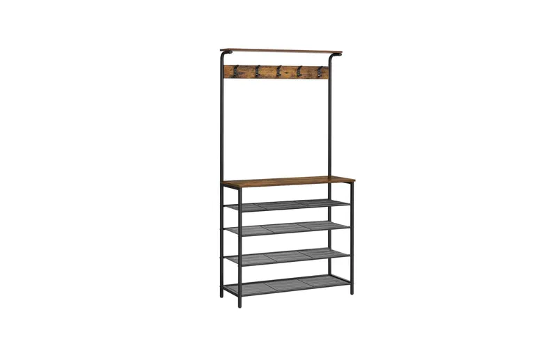 VASAGLE Garderobe 80 cm x 183.5 cm, brown/black