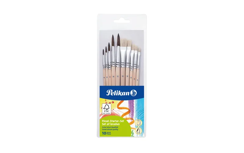 Pelikan Borstenpinsel 10 pezzi