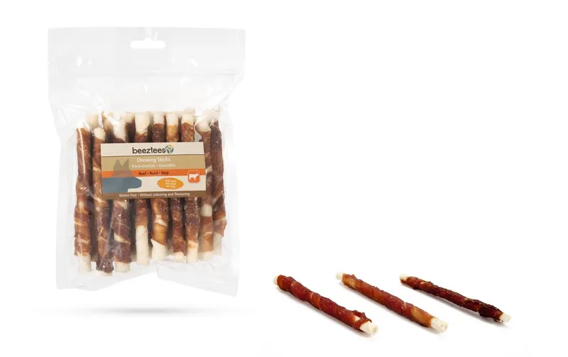 Beeztees Kausnack Kaustange Ente, 20 pièces