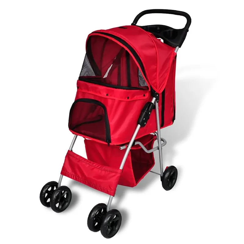 Hundewagen Hundebuggy rosso