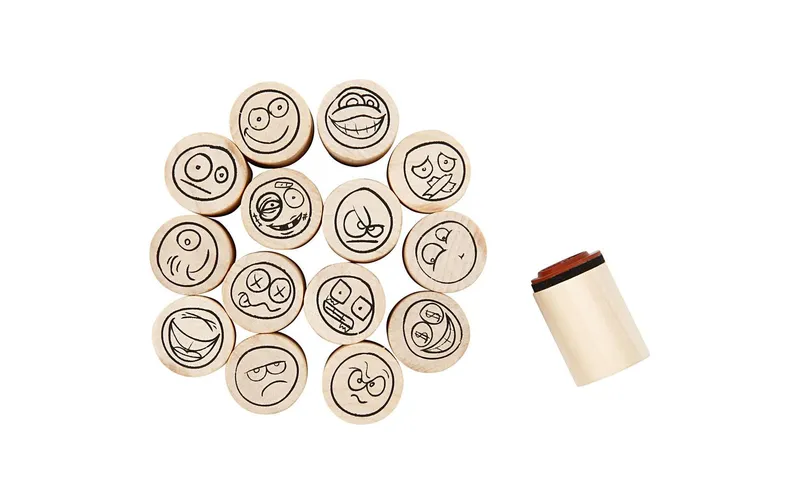 Creativ Company Stempel Holz 15 pièces