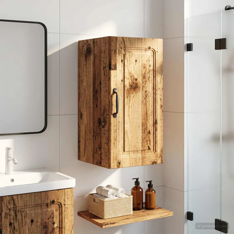 Badezimmer-Wandschrank UTRECHT Altholz 30 x 31 x 59 cm
