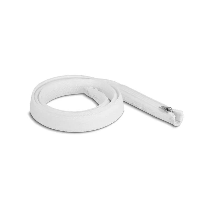Delock Geflechtschlauch mit Reissverschluss 1 m x 20 mm white