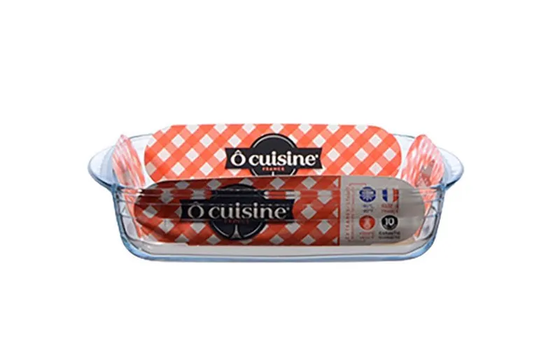 International Cookware Auflaufform 25 x 22 cm Eckig, transparent