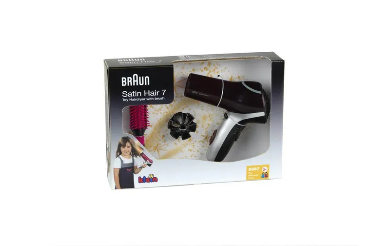 Klein-Toys Frisierset marrone Haartrockner e Bürste
