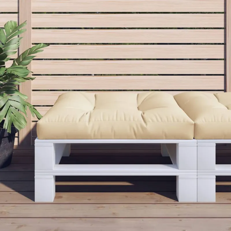 Palettensofa-Kissen Beige 70x70x12 cm