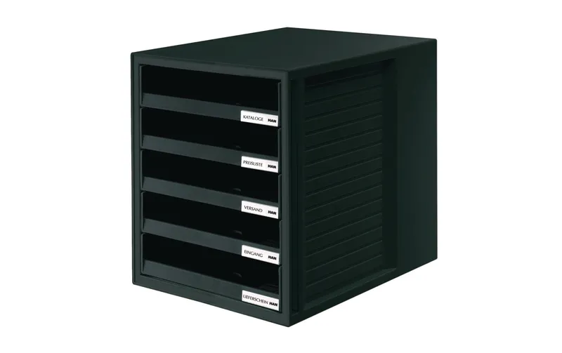 HAN Schubladenbox A4 Schrank-Set, nero