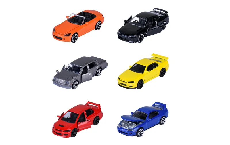 Majorette JDM Legends Premium Cars, 6+1-sort. Premium Metall 1:64