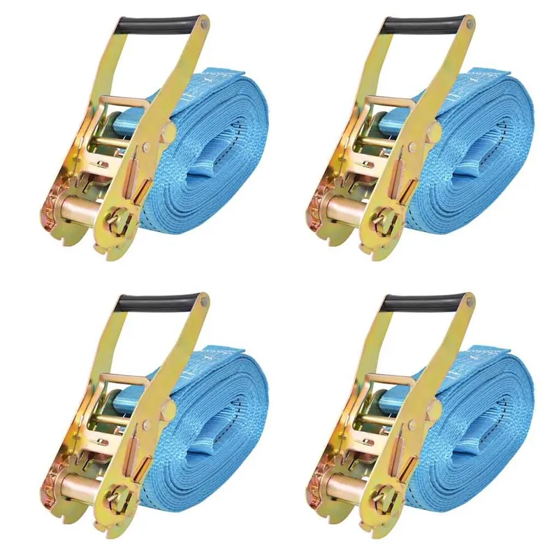 Ratschen-Spanngurte 4 Stk. 4 Tonnen 8m×50mm blu