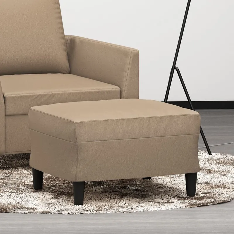 Fußhocker Cappuccino-marrone 60x50x41 cm Kunstleder