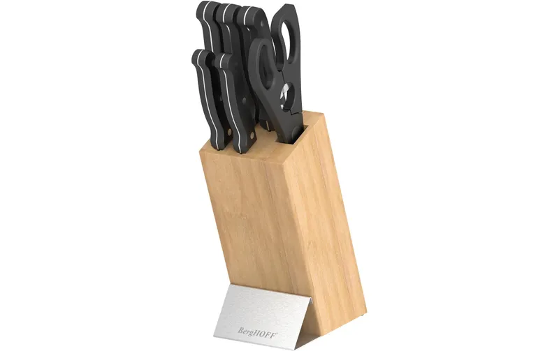 BergHOFF Messerblock-Set mit Messer Dina Pica 7-teilig brun/noir