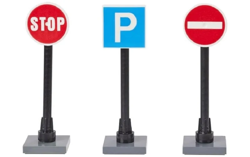 HobbyFun Mini-Utensilien Verkehrsschilder 3 pièces