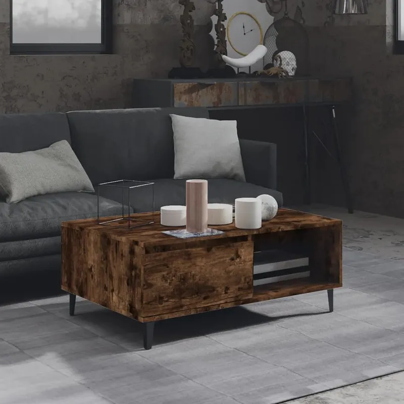 Couchtisch Räuchereiche 90x60x35 cm Holzwerkstoff