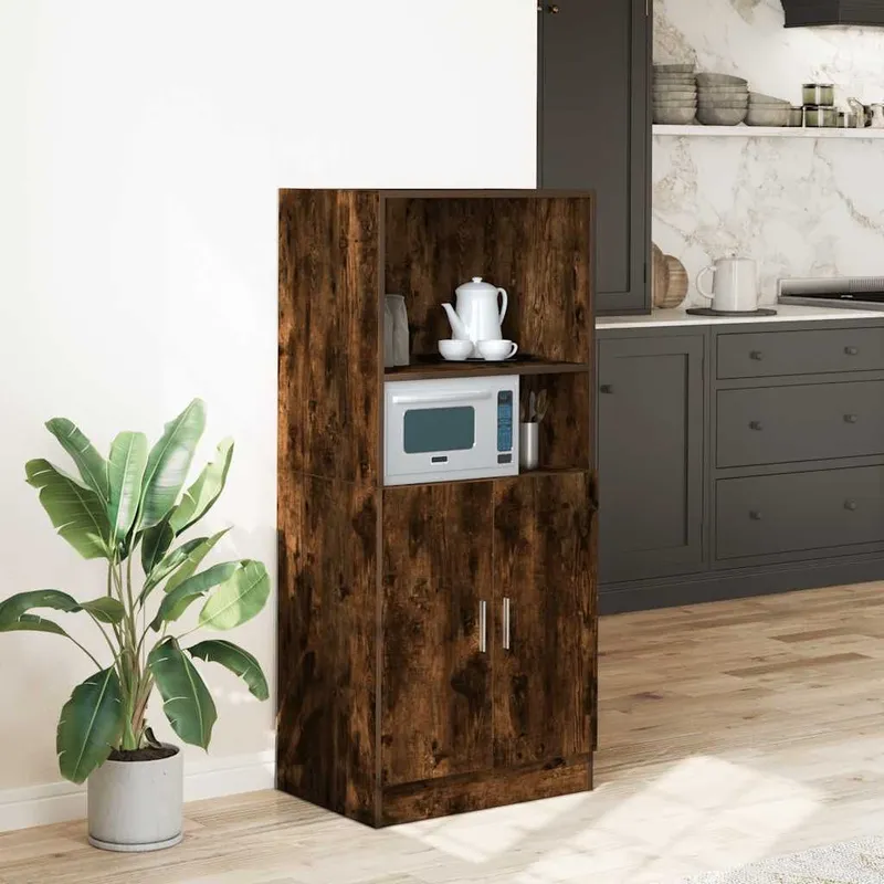 Küchenschrank Räuchereiche 57x41,5x131,5 cm Holzwerkstoff