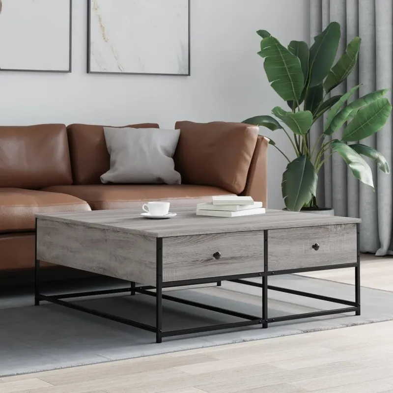 Couchtisch grigio Sonoma 100x99x40 cm derivato del legno