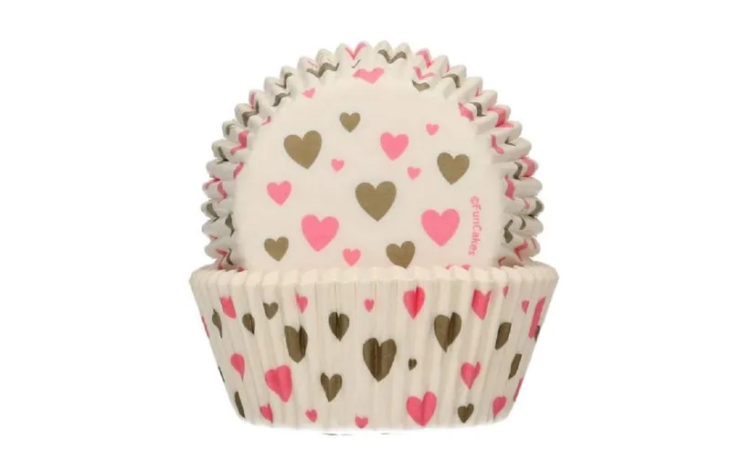 Funcakes Muffin Backform Herz 48 pièces