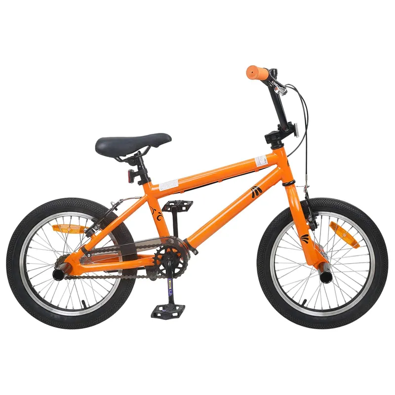 BMX Rad 16 Zoll per 5-8 Jahre alt arancione