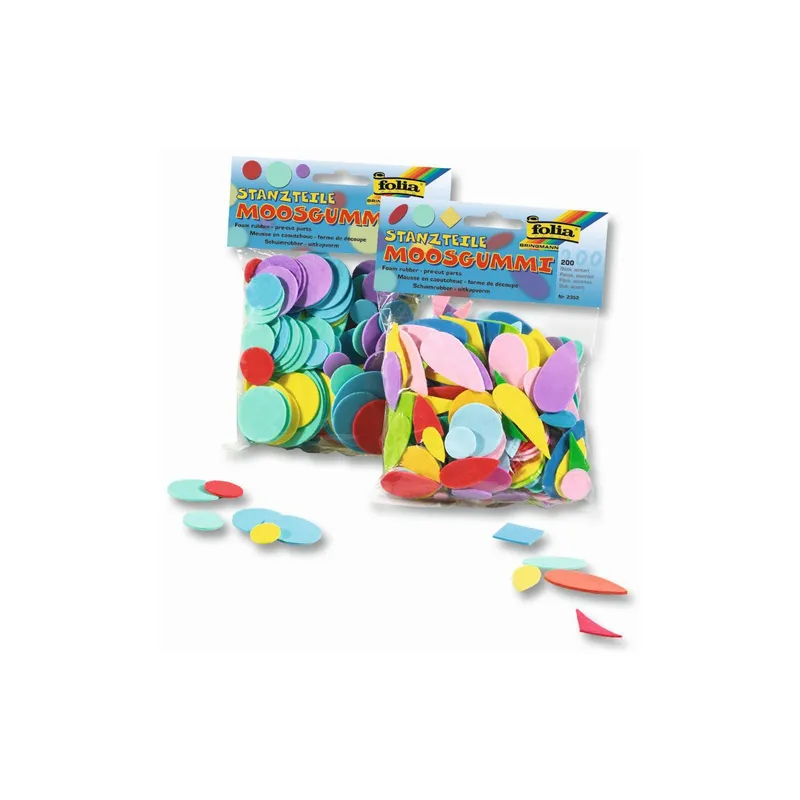 Folia Moosgummi-Stanzteile Ovale Formen, 200 pieces