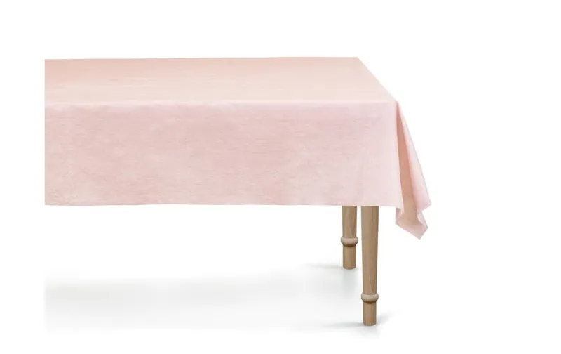 Partydeco Einweg-tablecloth, 120 x 180 cm, Hellrosa, 1 pieces