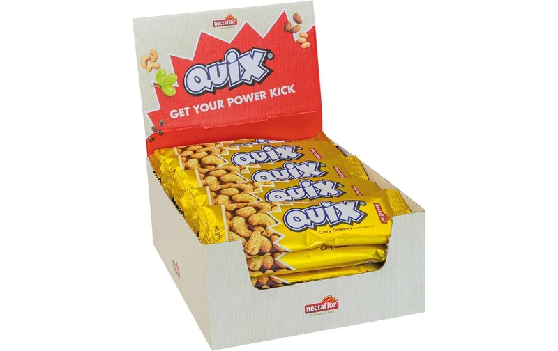 Nectaflor Quix Curry Cashews 25 x 40 g