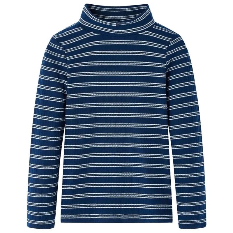 T-shirt enfants à manches longues bleu marine 140