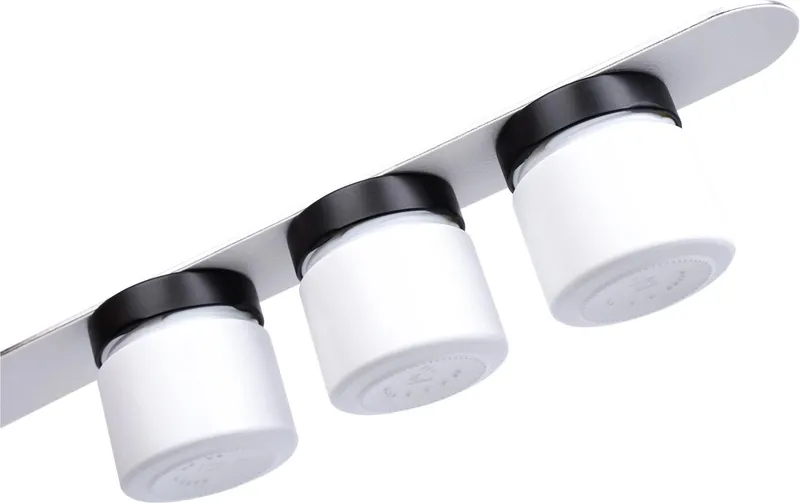 Silwy Feinkost-Magnetgläser-Set, 0.125 l, Weiss