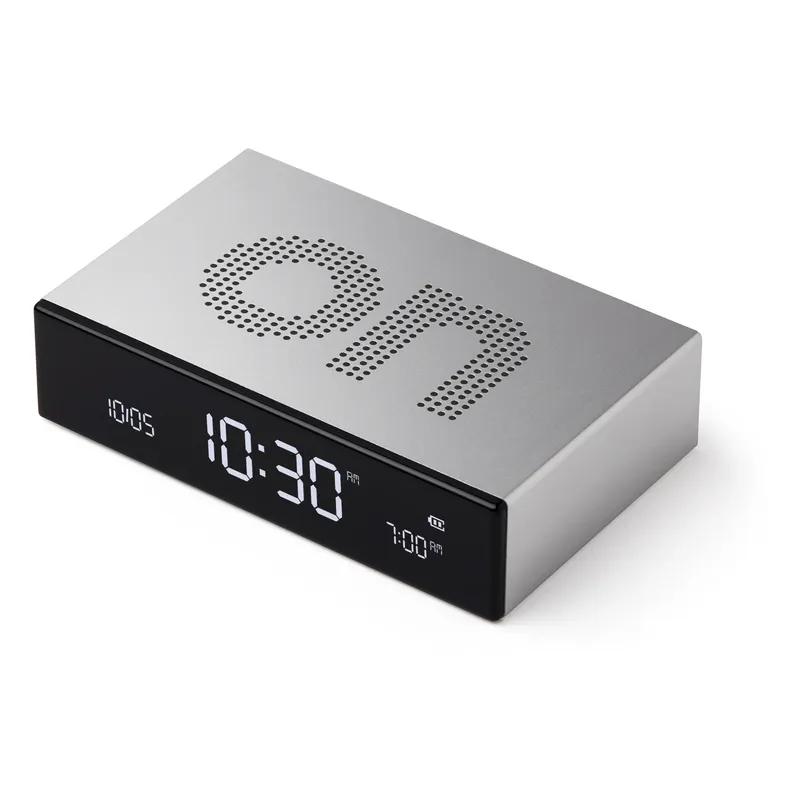 Lexon Digitalwecker Flip Premium Dunkelgrau