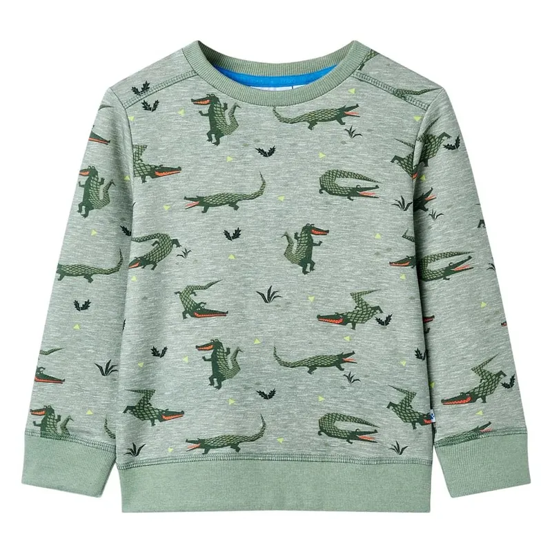 Sweatshirt pour enfants mélange kaki clair 92