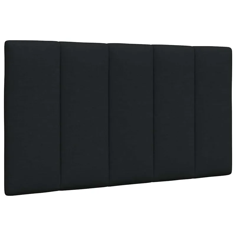 Coussin de tête de lit Hanko noir 80 cm tissu
