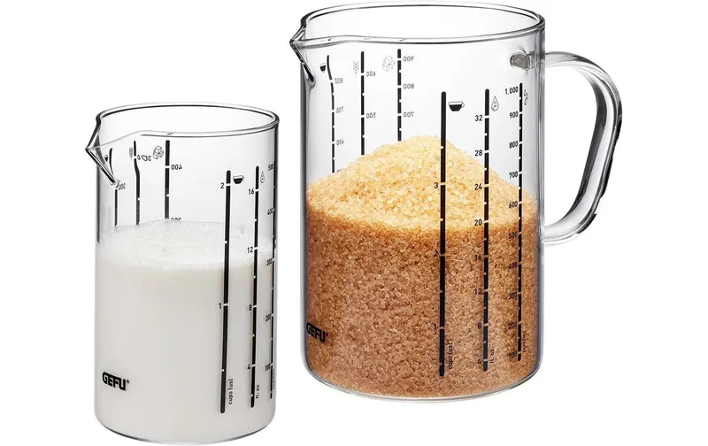 GEFU Messbecher Meti 2-teilig, 15 dl, trasparente