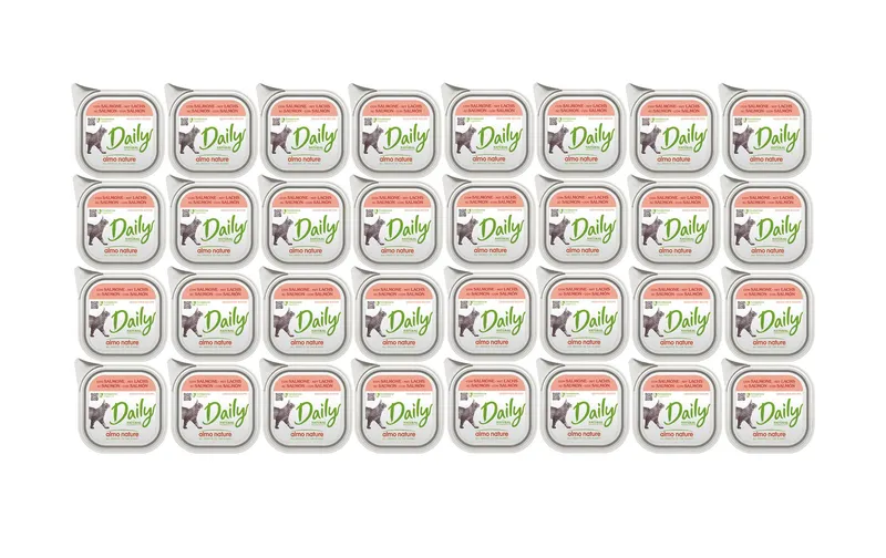 Almo Nature Nassfutter Daily mit Lachs 32 x 100g