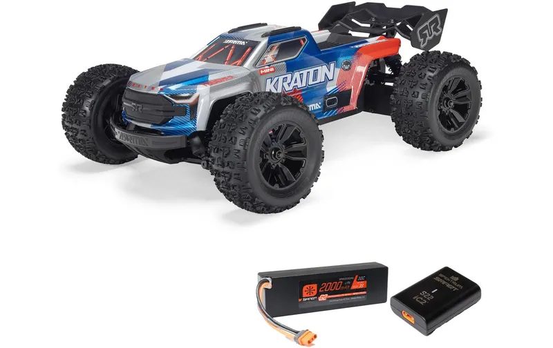Arrma Truggy Mini Kraton 3S DSC 1:16, RTR rosso/blu